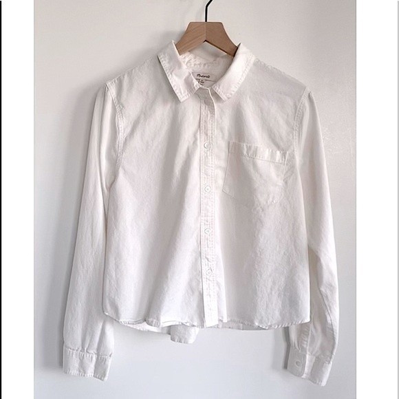 Madewell Tops - Madewell Classic White Button Down Shirt Size XL